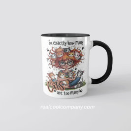 Caneca Engraçada Garota Gato Moga para Loucos Amantes de