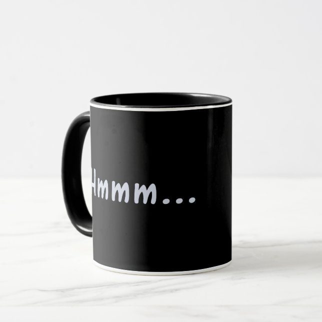 Caneca Engraçada Hmmm (Frente Esquerda)