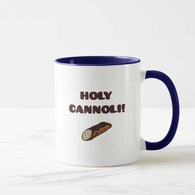 Caneca engraçada italiana sagrada Cannoli (Direita)