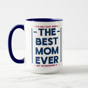 Caneca Engraçada Melhor Mãe de Todos os Tempos Citação Mo