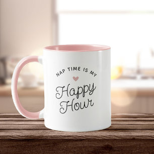 Caneca Engraçada Nova Mãe Hora do Sono Feliz Hora Cansada