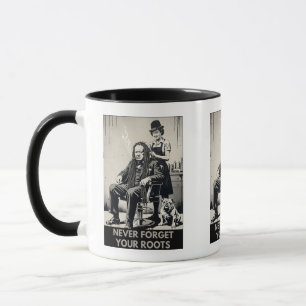 Caneca engraçada 'nunca esqueça suas raízes'