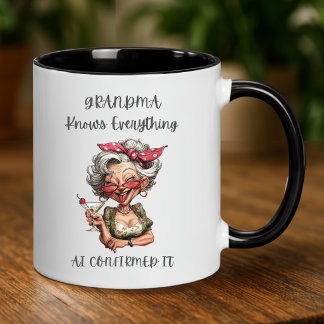 Caneca Engraçada para Avó – IA Confirmou