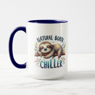 Caneca Engraçada preguiça amante a arte das palavras