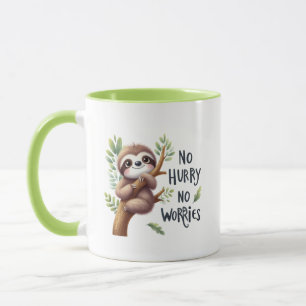 Caneca Engraçada preguiça amante a arte das palavras
