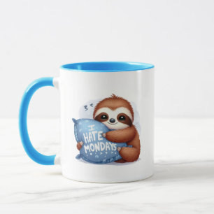 Caneca Engraçada preguiça amante a arte das palavras
