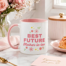 Engraçada Rosa Floral Melhor Futura Sogra