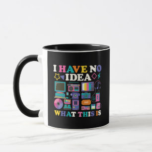 Caneca Engraçada Tecnologia Retrô dos Anos 90 & Estética