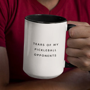 Caneca Engraçadas lágrimas da minha tipografia dos oposit