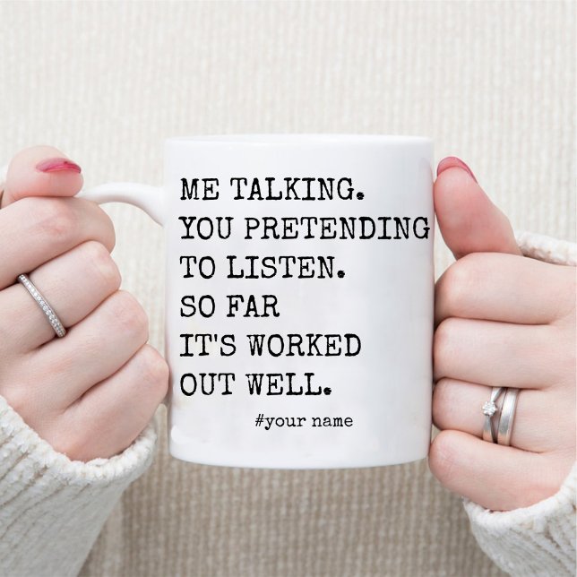 Caneca Engraçado 10 anos para o café da marido (Funny 10th Anniversary for Husband Coffee Mug)