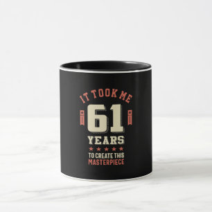 Caneca Engraçado 61 Anos - Presente de Aniversário de 61r