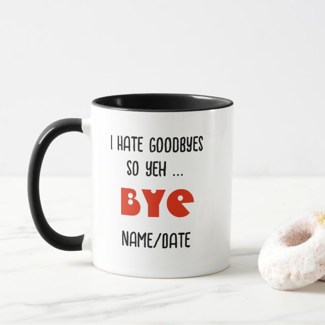 Caneca ENGRAÇADO Adeus Presente Personalizado MUG (Com Donut)