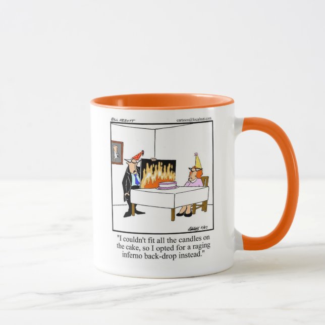 Caneca Engraçado Aniversário Humor Mug Para Ela (Direita)