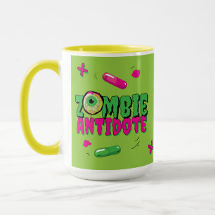 Caneca Engraçado antídoto Zombie. Shhh. Zombie antes...