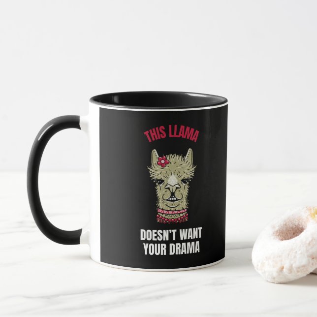 Caneca Engraçado Apresentando Citação E Lama (Com Donut)
