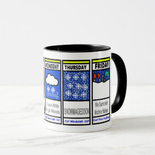 Caneca Engraçado Blizzard Warning Mug