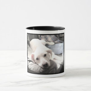 Caneca Engraçado Cachorro Branco Adorável 60º aniversário