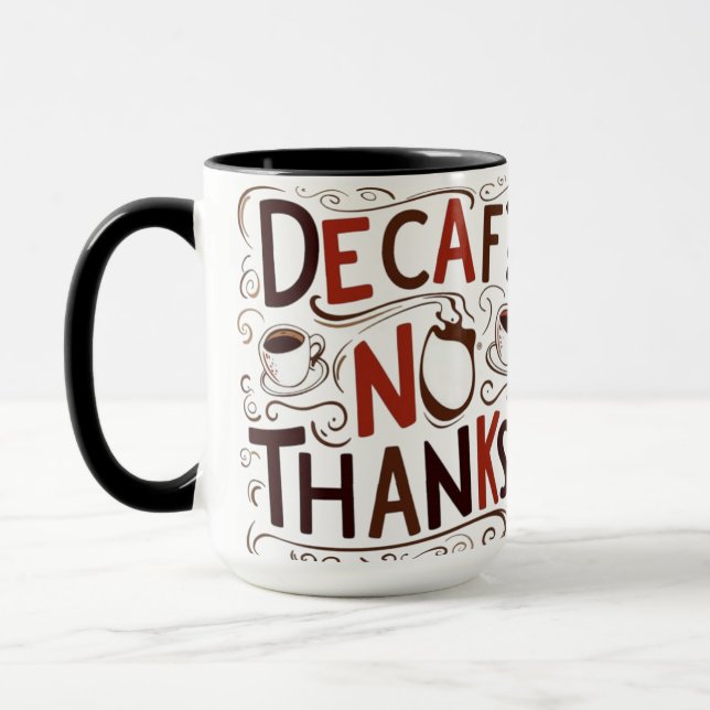 Caneca Engraçado Café Lover Mug | Combo Mug de 15oz (Esquerda)
