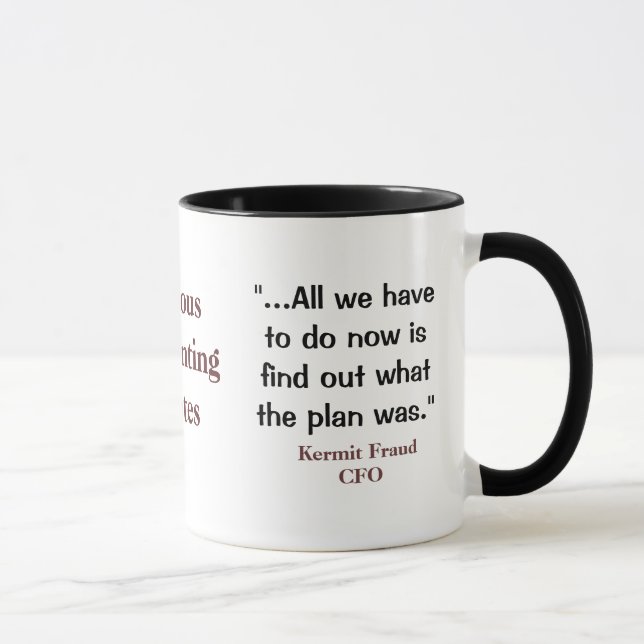 Caneca Engraçado Citação Contabilista do CFO (Direita)