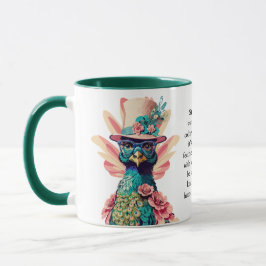 Caneca Engraçado Conselhos De Um Pavão