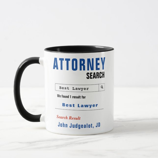Caneca Engraçado Costume, Melhor Procurador Dotado Mug (Esquerda)