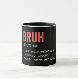 Caneca Engraçado Definição Bruh