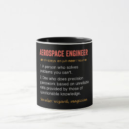 Caneca Engraçado Definição de Engenheiro Aeroespacial