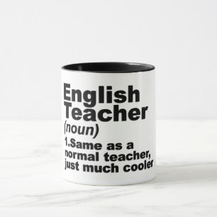 Caneca Engraçado Definição de Professores Ingleses