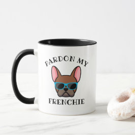 Caneca Engraçado Desculpe meu Frenchie Fawn Vermelho Bull