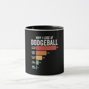 Caneca Engraçado Deseball Por Que Eu Perder No Dodgeball