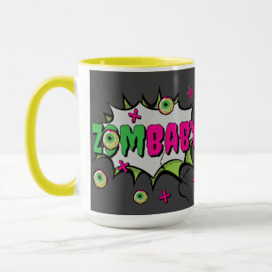 Caneca Engraçado divertido "ZomBaby" Pop Art