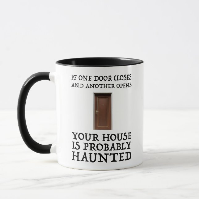 Caneca Engraçado Dizer Fantasma Hunter (Esquerda)
