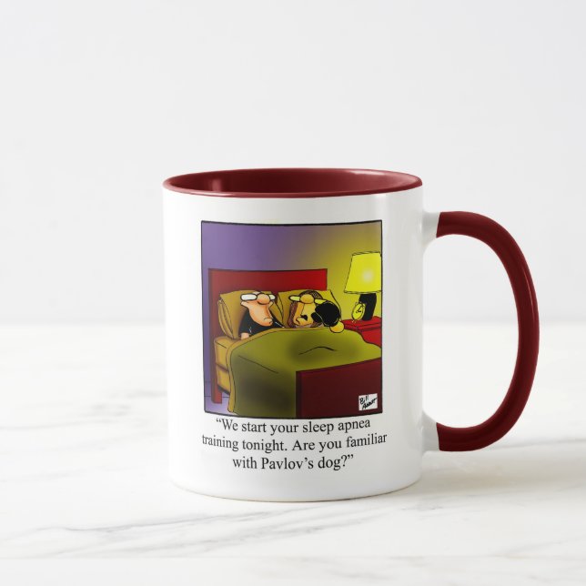 Caneca Engraçado Dormir Humor Café Mug (Direita)