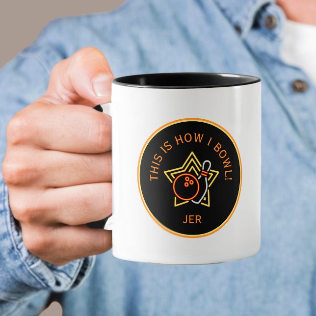Caneca Engraçado É assim que eu jogo boliche Presente Per (Cute Bowler This Is How I Bowl Funny Quote Custom Mug)
