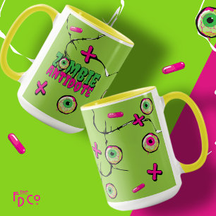 Caneca Engraçado Engraçado Zombie Engraçado Antídoto Pun
