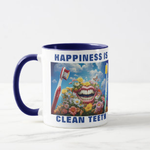 Caneca Engraçado Escove os dentes