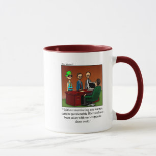 Caneca Engraçado Escritório Casual Sexta-Feira Café Mug
