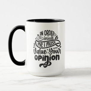 Caneca Engraçado escritório de valores