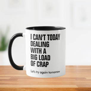 Caneca Engraçado eu não posso lidar com texto personaliza