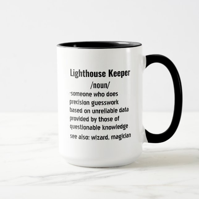 Caneca Engraçado Farol Dons de definição (Direita)