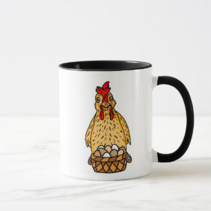 Caneca Engraçado Galinha   Chicken Quote Humor