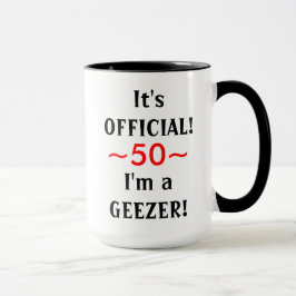 Caneca Engraçado Geezer 50º Aniversário Mug