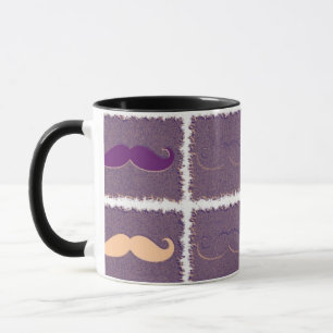 Caneca Engraçado Girly Mustache 6