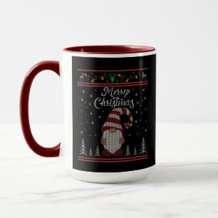 Caneca Engraçado Gnomo Feliz Natal