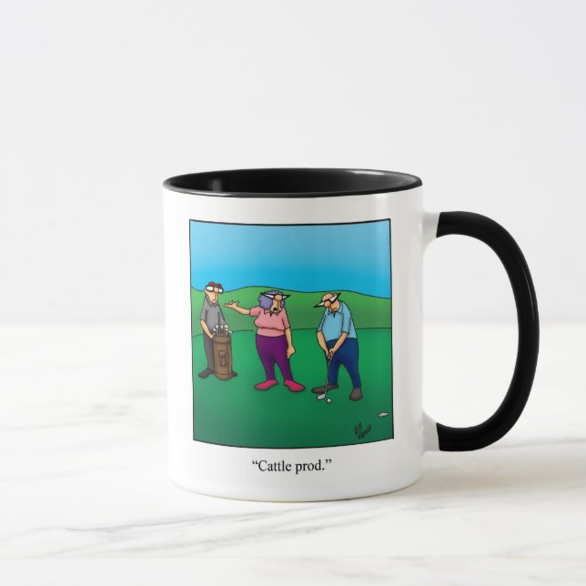 Caneca Engraçado Golf Humor Mug (Direita)