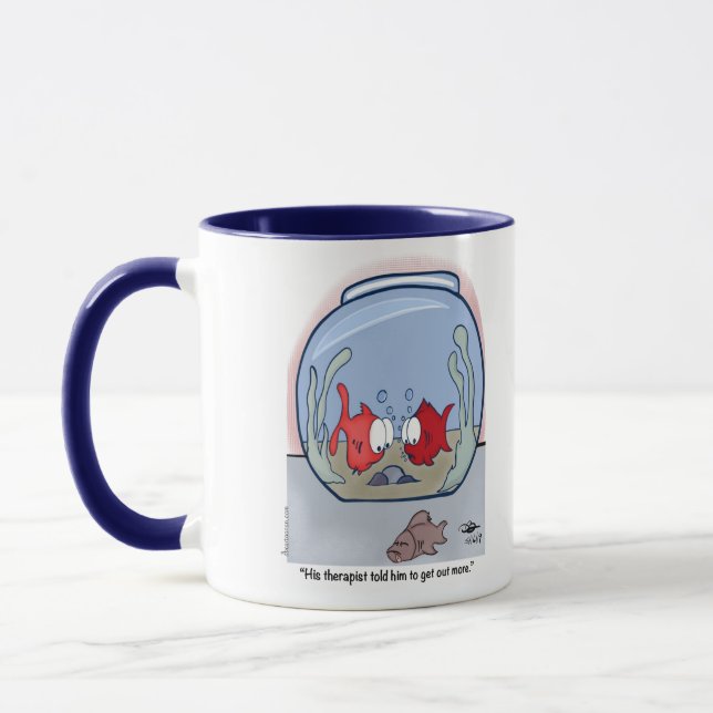 Caneca Engraçado História de Peixe Combo Mug (Esquerda)