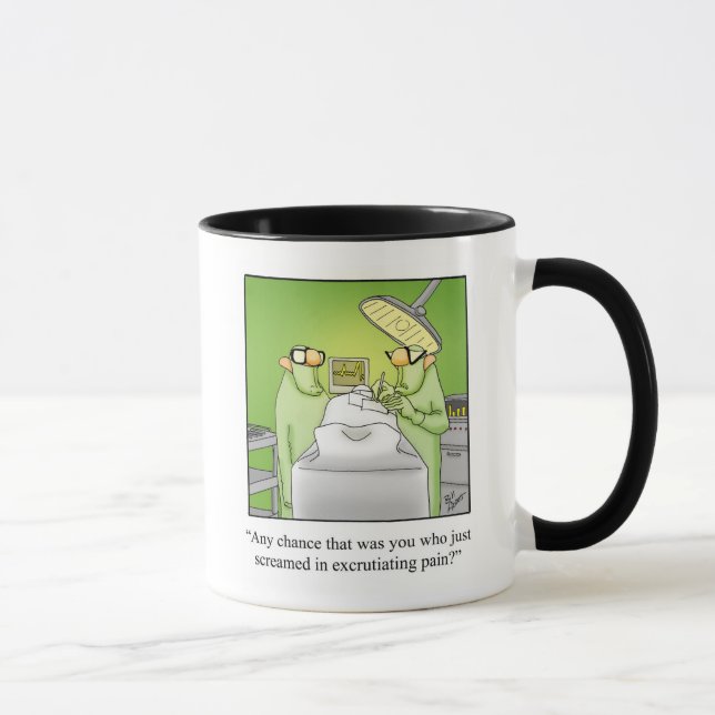 Caneca Engraçado Humor Médico Ringer Mug (Direita)