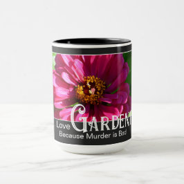 Caneca Engraçado jardinagem que diz margarida floral rosa