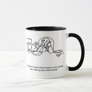 Caneca Engraçado "mercado de ações", oferta de mug de neg