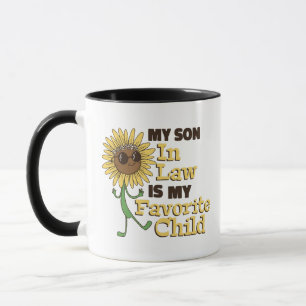 Caneca Engraçado Meu Genro É Meu Filho Favorito Família M